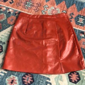 Nasty Gal Faux Leather Skirt